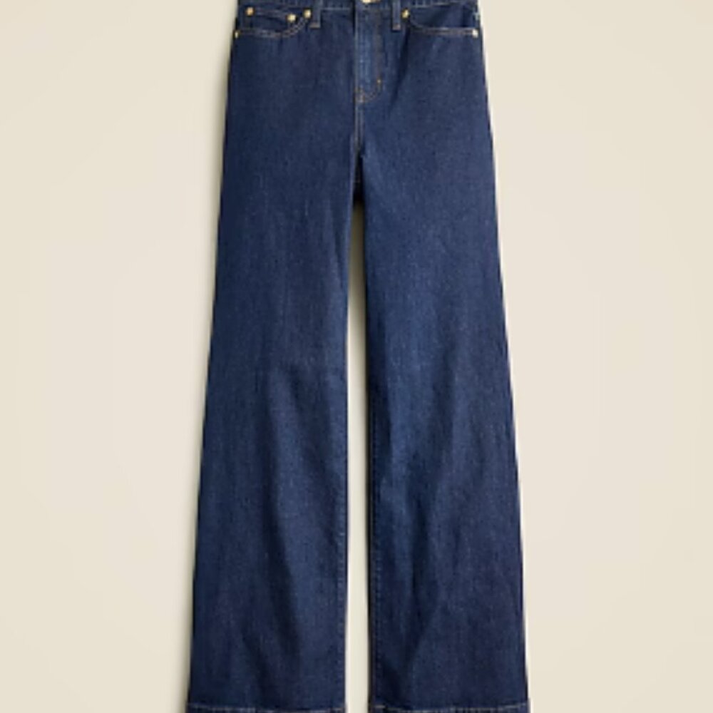 J. Crew High Rise Denim Trouser Jean